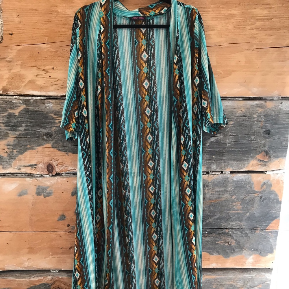 Crazy Train sheer duster One Size